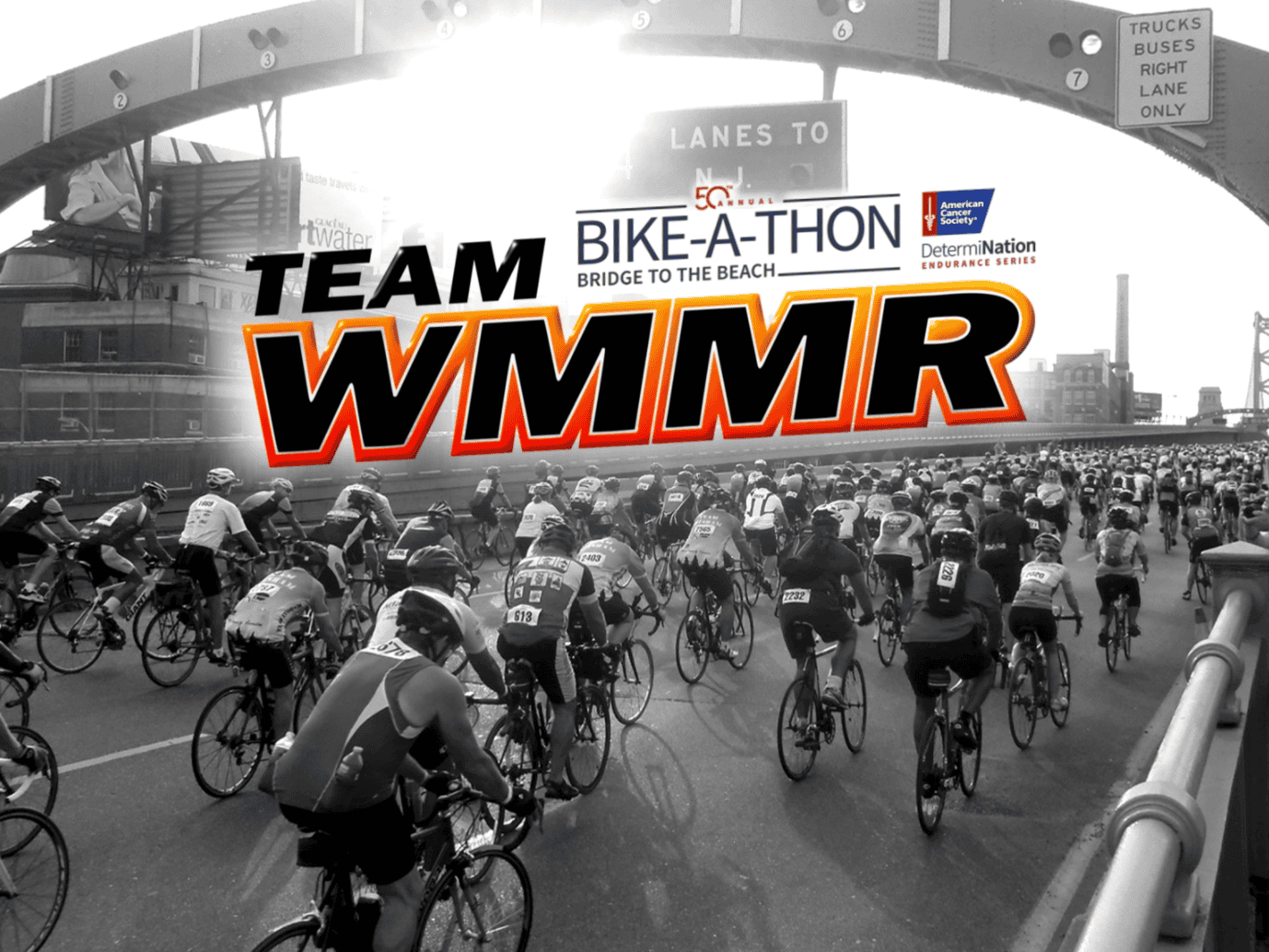 Team WMMR Banner for the 2022 ACS Bike-a-thon